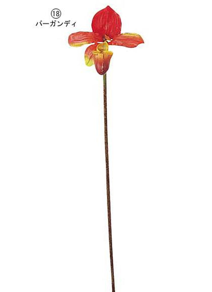 75cm パフィオペディルム [ONSFLSP3694] |人工観葉植物 アートフラワー 造花 フラワー フェイクグリーン 装飾 飾付 小物 デコレーション 飾り イベント パーティー フラワーアレンジメント 店舗装飾 花束 グリーン バーガンディ ディスプレイ 室内装飾 飾り付け