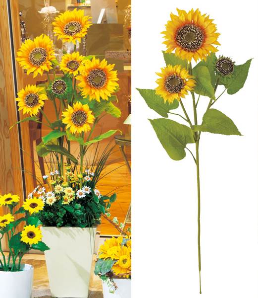 100cm ジャンボサンフラワー(2/1) [ONSFLSP3858] |人工観葉植物 アートフラワー 造花 フラワー フェイク 装飾 飾付 デコレーション 飾り イベント パーティー フラワーアレンジメント インテリア 店舗装飾 ディスプレイ 室内装飾 飾り付け 夏 ひまわり ヒマワリ 向日葵