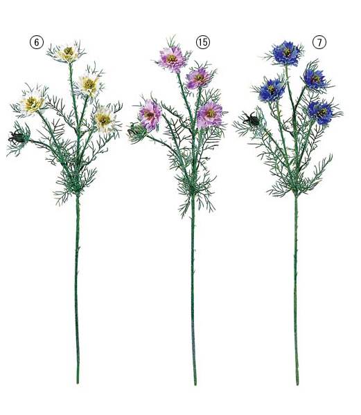 55cm ニゲラ [ONSFLSP1442] |人工観葉植物 アートフラワー 造花 フラワー フェイクグリーン 装飾 飾付 小物 デコレーション 飾り イベント パーティー フラワーアレンジメント 店舗装飾 ホワイト ブルー ラベンダー 花材 手作り 材料 パーツ ディスプレイ 室内装飾 飾り付け