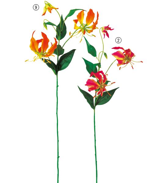 80cm グロリオサ(4/6) [ONSFLSP7874] |人工観葉植物 アートフラワー 造花 フラワー フェイクグリーン 装飾 飾付 小物 デコレーション 飾り イベント パーティー フラワーアレンジメント 店舗装飾 ピンク オレンジ ディスプレイ 室内装飾 飾り付け