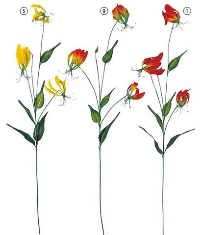 90cm グロリオサ [ONSFLSP7495] |人工観葉植物 アートフラワー 造花 フラワー フェイクグリーン 装飾 飾付 小物 デコレーション 飾り イベント パーティー フラワーアレンジメント 店舗装飾 レッド イエロー オレンジ ディスプレイ 室内装飾 飾り付け