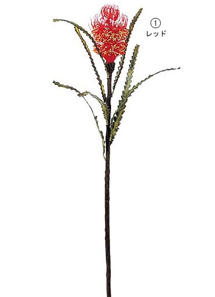 110cm バンクシア [ONSFLSP3700] |人工観葉植物 アートフラワー 造花 フラワー フェイクグリーン 装飾 飾付 小物 デコレーション 飾り イベント パーティー フラワーアレンジメント 店舗装飾 レッド イエロー 花材 手作り 材料 パーツ ディスプレイ 室内装飾 飾り付け