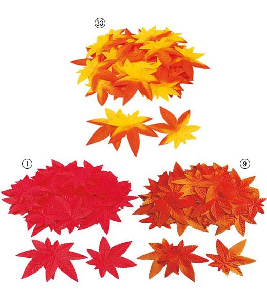 11cm モミジリーフ（50枚入り） [ONSLEPT5157] |人工観葉植物 造花 フェイク グリーン 装飾 飾付 雑貨 デコレーション 飾り イベント パーティー フラワーアレンジメント インテリア 店舗装飾 ディスプレイ 飾り付け ハロウィン 秋装飾 秋イベント 紅葉 もみじ モミジ 秋の葉