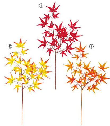 60cm モミジスプレイ(24) [ONSLESP5147]|人工観葉植物 アーティフィシャルフラワー 造花 フェイクグリーン 資材 装飾 飾付 デコレーション 飾り イベント 花材 インテリア 店舗装飾 ディスプレイ 室内装飾 飾り付け 秋 モミジ スプレイ もみじ 紅葉 枝
