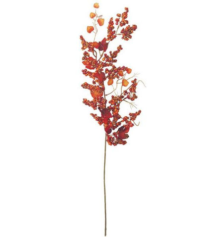 80cm オータムベリースプレイ [ONSLESP5648] |人工観葉植物 造花 フェイクグリーン 資材 装飾 飾付 デコレーション 飾り イベント パーティー フラワーアレンジメント 花材 インテリア 店舗装飾 ディスプレイ 室内装飾 飾り付け 秋 オータム ベリー スプレイ ハロウィン造花