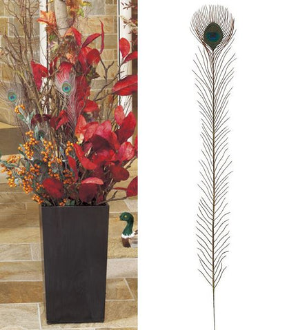 75cm ピーコックフェザーピック (1パック12本入り) [ONSPAPC7966] |人工観葉植物 アートフラワー 造花 フェイクグリーン 資材 装飾 飾付 デコレーション 飾り イベント パーティー フラワーアレンジメント 花材 インテリア 店舗装飾 ディスプレイ 室内装飾 飾り付け 秋 孔雀