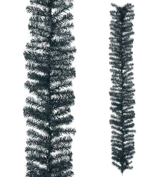 180cm 防炎 25cm幅 ブラックノーブルパインガーランド [ONSPAGA6952] |クリスマス 造花 フェイクグリーン 人工観葉植物 ハロウィン 装飾 デコレーション 飾り イベント パーティー フラワーアレンジメント 店舗装飾 ガーランド ブラック 黒 室内装飾 飾り付け Christmas