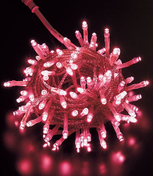 全長1000cm 耐水 100球 広角型ネオLEDピンクライト/クリアコード(常点灯/コネクター付き) [ONSPALI61105] 送料無料 |クリスマス イルミネーション ライト 照明 LED クリスマス装飾 装飾 デコレーション オーナメント 飾り 店舗装飾 イベント 飾り付け 電飾 Christmas