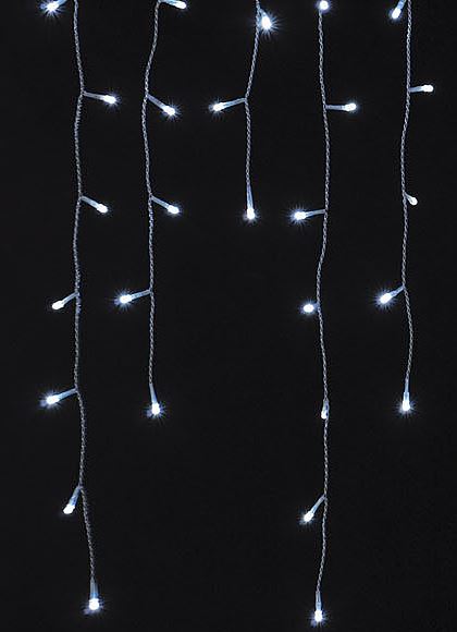 幅300cm 耐水 216球 広角型LEDホワイトアイスクルライト/クリアコード(パワーコード、コネクター付き) [ONSDILI61063] 送料無料 |クリスマス イルミネーション ライト 照明 LED クリスマス装飾 装飾 デコレーション オーナメント 飾り 店舗装飾 イベント 飾り付け 電飾