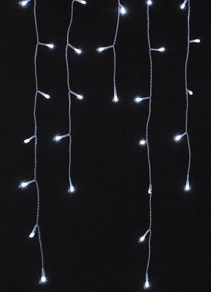 幅300cm 耐水 216球 広角型LEDホワイトアイスクルライト/クリアコード(パワーコード、コネクター付き) [ONSDILI61063] 送料無料 |クリスマス イルミネーション ライト 照明 LED クリスマス装飾 装飾 デコレーション オーナメント 飾り 店舗装飾 イベント 飾り付け 電飾