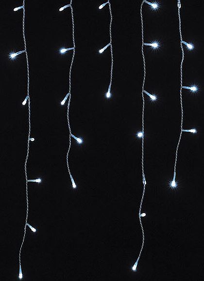 幅300cm 耐水 216球 広角型LEDホワイトブルーアイスクルライト/クリアコード(パワーコード、コネクター付き) [ONSDILI61188] 送料無料 |クリスマス イルミネーション ライト 照明 LED クリスマス装飾 装飾 デコレーション オーナメント 飾り 店舗装飾 イベント 飾り付け 電飾