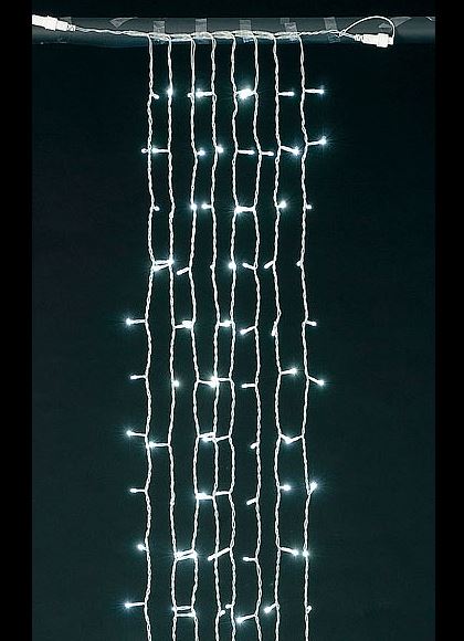 全長250cm 耐水 200球 LEDアイスクルライトカーテン(常点灯/パワーコード/コネクター付き) [ONSDILI61037] 送料無料 |クリスマス イルミネーション ライト 照明 LED  クリスマス装飾 装飾 デコレーション オーナメント 飾り 店舗装飾 イベント 飾り付け 電飾 Christmas