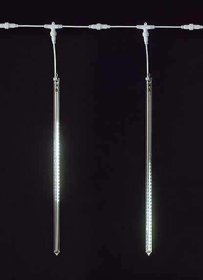 全高95×幅200cm 耐水 480球 広角型LEDホワイトドロップ/クリアコード(コネクター付き) [ONSDILI61090] 送料無料 |クリスマス イルミネーション ライト 照明 LED クリスマス装飾 装飾 デコレーション オーナメント 飾り 店舗装飾 イベント 飾り付け 電飾 Christmas