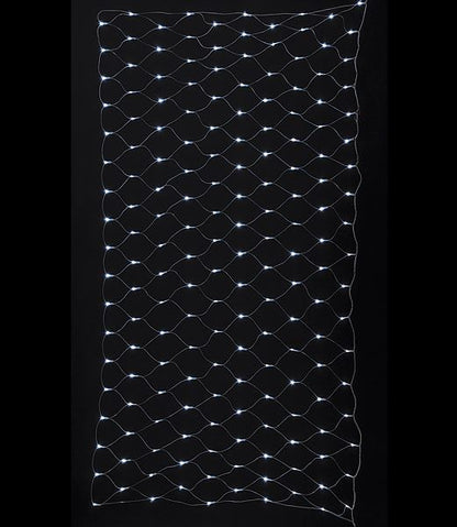 全高120×幅240cm 耐水 180球 広角型LEDホワイトネットライト/クリアコード(パワーコード、コネクター付き) [ONSPALI61067] 送料無料 |クリスマス イルミネーション ライト 照明 LED クリスマス装飾 装飾 デコレーション オーナメント 飾り 店舗装飾 イベント 飾り付け 電飾