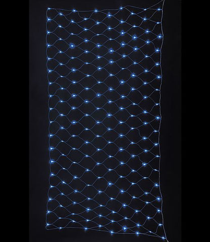 全高120×幅240cm 耐水 180球 広角型LEDブルーネットライト/クリアコード(パワーコード、コネクター付き) [ONSPALI61069] 送料無料 |クリスマス イルミネーション ライト 照明 LED クリスマス装飾 装飾 デコレーション オーナメント 飾り 店舗装飾 イベント 飾り付け 電飾