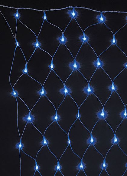 全高120×幅240cm 耐水 180球 広角型LEDブルーネットライト/クリアコード(パワーコード、コネクター付き) [ONSPALI61069] 送料無料 |クリスマス イルミネーション ライト 照明 LED クリスマス装飾 装飾 デコレーション オーナメント 飾り 店舗装飾 イベント 飾り付け 電飾