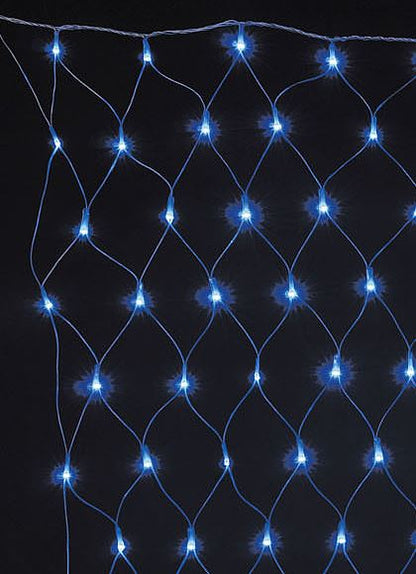 全高120×幅240cm 耐水 180球 広角型LEDブルーネットライト/クリアコード(パワーコード、コネクター付き) [ONSPALI61069] 送料無料 |クリスマス イルミネーション ライト 照明 LED クリスマス装飾 装飾 デコレーション オーナメント 飾り 店舗装飾 イベント 飾り付け 電飾