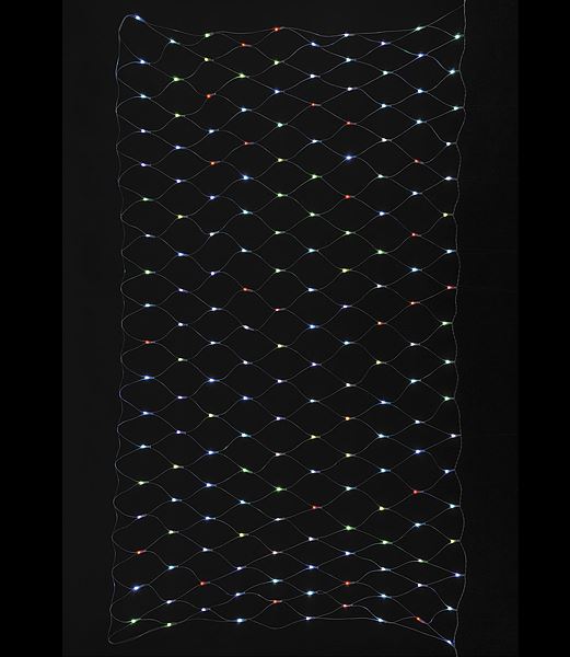 全高120×幅240cm 耐水 180球 広角型LED-RGBネットライト/クリアコード(パワーコード、コネクター付き) [ONSPALI61070] 送料無料 |クリスマス イルミネーション ライト 照明 LED クリスマス装飾 装飾 デコレーション オーナメント 飾り 店舗装飾 イベント 飾り付け 電飾