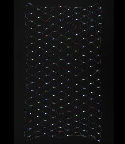 全高120×幅240cm 耐水 180球 広角型LED-RGBネットライト/クリアコード(パワーコード、コネクター付き) [ONSPALI61070] 送料無料 |クリスマス イルミネーション ライト 照明 LED クリスマス装飾 装飾 デコレーション オーナメント 飾り 店舗装飾 イベント 飾り付け 電飾