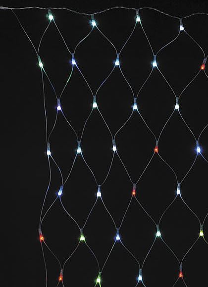 全高120×幅240cm 耐水 180球 広角型LED-RGBネットライト/クリアコード(パワーコード、コネクター付き) [ONSPALI61070] 送料無料 |クリスマス イルミネーション ライト 照明 LED クリスマス装飾 装飾 デコレーション オーナメント 飾り 店舗装飾 イベント 飾り付け 電飾