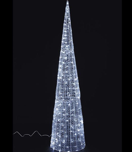 耐水240cm 216球 広角型LEDホワイトグロー立体コーン(常点灯/パワーコード付き)[ONSDILI61078]　代引決済不可 送料無料 |クリスマス イルミネーション ライト 照明 LED 耐水 クリスマス装飾 装飾 デコレーション オーナメント 飾り 店舗装飾 イベント 飾り付け Christmas