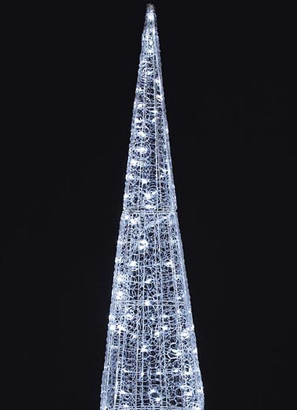 耐水240cm 216球 広角型LEDホワイトグロー立体コーン(常点灯/パワーコード付き)[ONSDILI61078]　代引決済不可 送料無料 |クリスマス イルミネーション ライト 照明 LED 耐水 クリスマス装飾 装飾 デコレーション オーナメント 飾り 店舗装飾 イベント 飾り付け Christmas