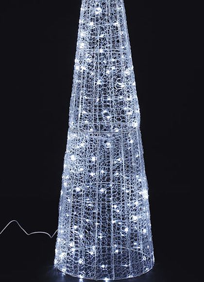 耐水240cm 216球 広角型LEDホワイトグロー立体コーン(常点灯/パワーコード付き)[ONSDILI61078]　代引決済不可 送料無料 |クリスマス イルミネーション ライト 照明 LED 耐水 クリスマス装飾 装飾 デコレーション オーナメント 飾り 店舗装飾 イベント 飾り付け Christmas