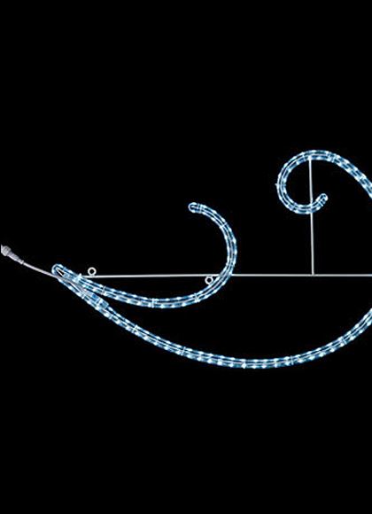 耐水 130cm 234球 広角型LEDホワイトロープライトウェーブ(常点灯/パワーコード、コネクター付き) [ONSDILI61198] 代引決済不可 送料無料 |クリスマス イルミネーション ライト 照明 LED クリスマス装飾 装飾 デコレーション オーナメント 飾り 店舗装飾 イベント 飾り付け
