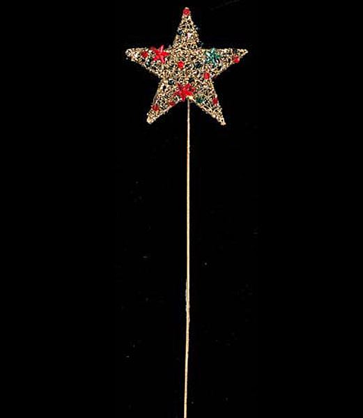 35cm シャイニーメッシュツリーピック [ONSDIWI6995] |装飾 飾付 クリスマス 小物 雑貨 イベント クリスマスツリー飾り オーナメント クリスマス装飾 飾り パーティー デコレーション ワイヤー メッシュ スター 星 ピック ガーランド 室内装飾 店舗装飾 飾り付け Christmas