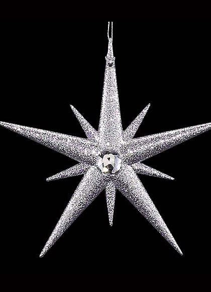12cm シャイニーシルバースター [ONSTOSR6114] |装飾 飾付 クリスマス 小物 雑貨 イベント クリスマスツリー飾り オーナメント クリスマス装飾 飾り パーティー シルバー スター 星 デコレーション ガーランド 室内装飾 店舗装飾 飾り付け Christmas