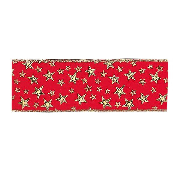 450cm 65mm幅 スターベルベットリボン(ワイヤー入り) [ONSPARI6737] |装飾 飾付 クリスマス 小物 雑貨 イベント クリスマスツリー飾り オーナメント クリスマス装飾 飾り パーティー デコレーション ベルベット リボン ガーランド 室内装飾 店舗装飾 飾り付け Christmas