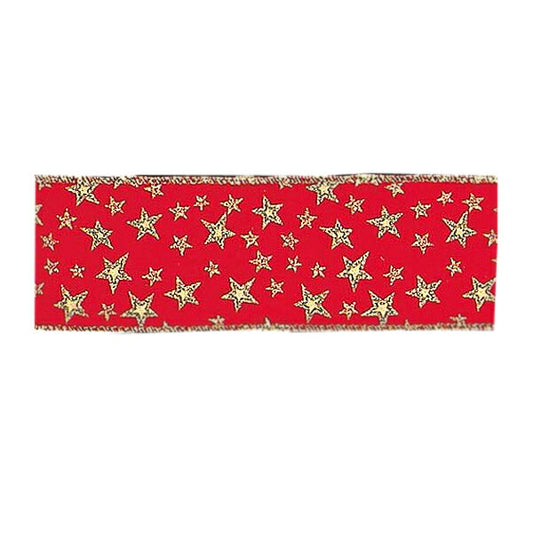 450cm 65mm幅 スターベルベットリボン(ワイヤー入り) [ONSPARI6737] |装飾 飾付 クリスマス 小物 雑貨 イベント クリスマスツリー飾り オーナメント クリスマス装飾 飾り パーティー デコレーション ベルベット リボン ガーランド 室内装飾 店舗装飾 飾り付け Christmas