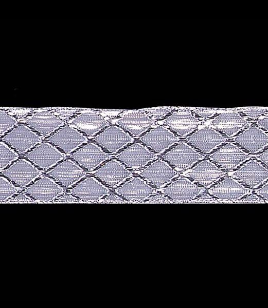 450cm 65mm幅 クロスシャイニーリボン(ワイヤー入り) [ONSPARI6661] |装飾 飾付 クリスマス 小物 雑貨 イベント クリスマスツリー飾り オーナメント クリスマス装飾 飾り パーティー デコレーション クロス メタリック シルバー リボン 室内装飾 店舗装飾 飾り付け Christmas