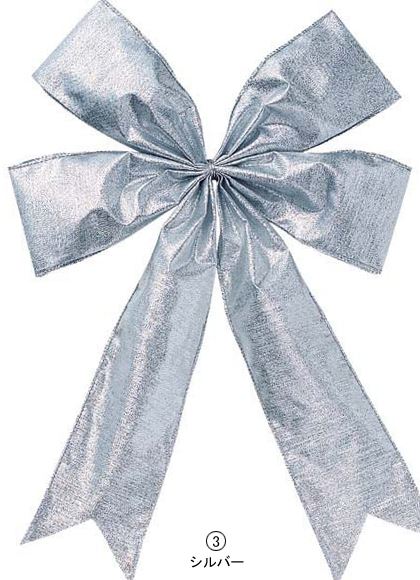 30cm幅 シャイニーボウ [ONSPARI6576] |装飾 飾付 クリスマス 小物 雑貨 イベント クリスマスツリー飾り オーナメント クリスマス装飾 飾り パーティー デコレーション リボン シルバー ゴールド ガーランド 室内装飾 店舗装飾 飾り付け Christmas