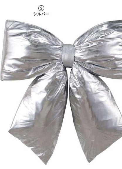 耐水 60cm幅 クリスマスボウ [ONSDIRI6933] 送料無料 |装飾 飾付 クリスマス 小物 雑貨 イベント クリスマスツリー飾り オーナメント クリスマス装飾 飾り パーティー デコレーション リボン シルバー ゴールド ガーランド 室内装飾 店舗装飾 飾り付け Christmas