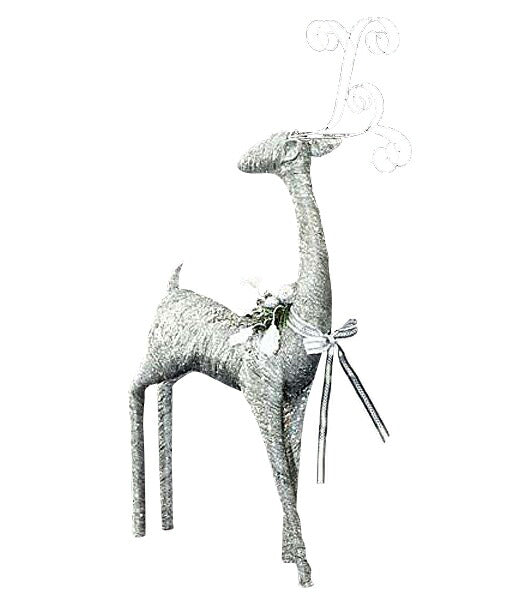 100cm シルバーゴージャスレインディア [ONSDIRE6948] 送料無料 |造花 フェイク 人工観葉植物 クリスマス 装飾 デコレーション ガーランド オーナメント 飾り イベント パーティー フラワーアレンジメント 店舗装飾 レインディア トナカイ 室内装飾 飾り付け Christmas