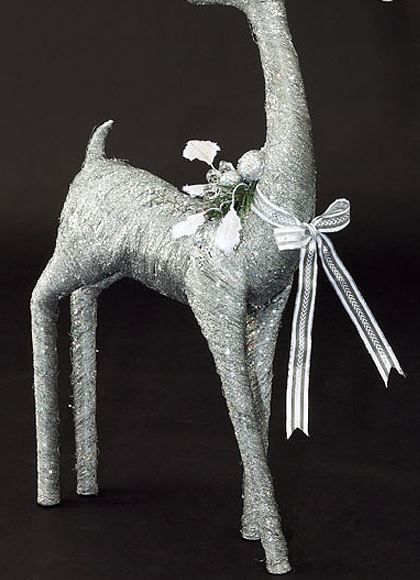 100cm シルバーゴージャスレインディア [ONSDIRE6948] 送料無料 |造花 フェイク 人工観葉植物 クリスマス 装飾 デコレーション ガーランド オーナメント 飾り イベント パーティー フラワーアレンジメント 店舗装飾 レインディア トナカイ 室内装飾 飾り付け Christmas