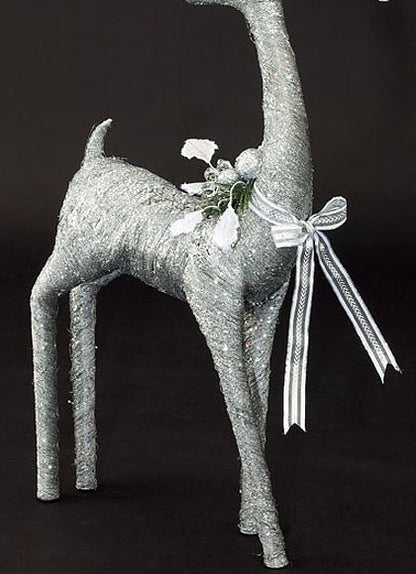 100cm シルバーゴージャスレインディア [ONSDIRE6948] 送料無料 |造花 フェイク 人工観葉植物 クリスマス 装飾 デコレーション ガーランド オーナメント 飾り イベント パーティー フラワーアレンジメント 店舗装飾 レインディア トナカイ 室内装飾 飾り付け Christmas