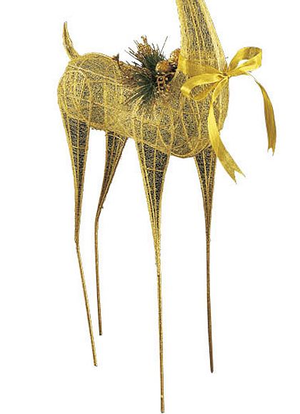 100cm ゴールドエレガントシアーレインディア[ONSDIWI61015] 送料無料 |造花 フェイク 人工観葉植物 クリスマス 装飾 デコレーション ガーランド オーナメント 飾り イベント パーティー フラワーアレンジメント 店舗装飾 レインディア トナカイ 室内装飾 飾り付け Christmas