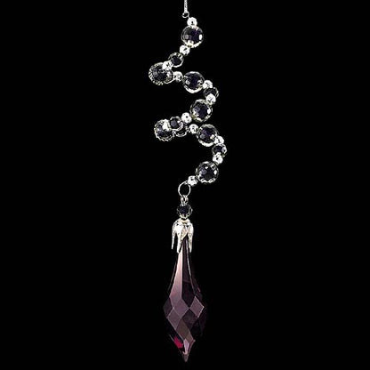 19cm ブラックダイヤドロップダングル[ONSTOFN6150] |造花 フェイク 人工観葉植物 クリスマス 装飾 デコレーション ガーランド オーナメント 飾り イベント パーティー フラワーアレンジメント 店舗装飾 黒 クリスマス装飾 室内装飾 クリスマスツリー飾り 飾り付け Christmas