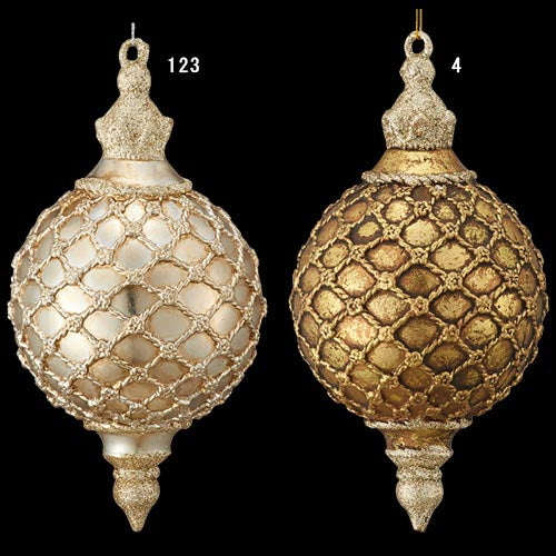 19cm ローマンメッシュアンティークフィニアル[ONSTOFN6185] |造花 フェイク 人工観葉植物 クリスマス 装飾 デコレーション ガーランド オーナメント イベント パーティー フラワーアレンジメント 店舗装飾 アンティーク 室内装飾 クリスマスツリー飾り 飾り付け Christmas