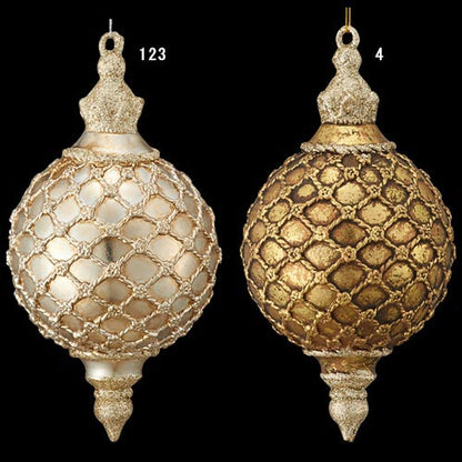 19cm ローマンメッシュアンティークフィニアル[ONSTOFN6185] |造花 フェイク 人工観葉植物 クリスマス 装飾 デコレーション ガーランド オーナメント イベント パーティー フラワーアレンジメント 店舗装飾 アンティーク 室内装飾 クリスマスツリー飾り 飾り付け Christmas
