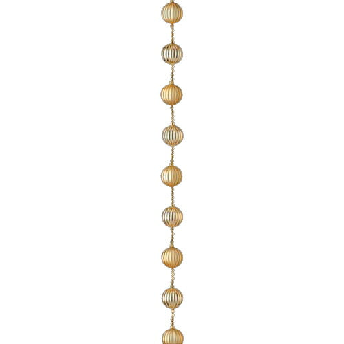 180cm シャイニーマットゴールドボールガーランド(25) [ONSDIBA6877] |造花 フェイク 人工観葉植物 クリスマス 装飾 デコレーション ガーランド オーナメント 飾り イベント パーティー フラワーアレンジメント 店舗装飾 室内装飾 クリスマスツリー飾り 飾り付け Christmas