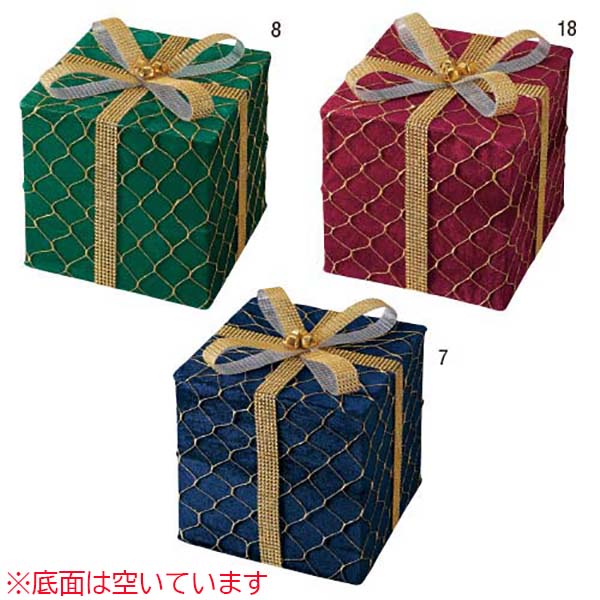 25cm ゴールドリボンギフトボックス [ONSDIBO6007] 送料無料 |クリスマス 装飾 デコレーション オーナメント 飾り イベント パーティー 店舗装飾 室内装飾 クリスマスツリー飾り 飾り付け Christmas