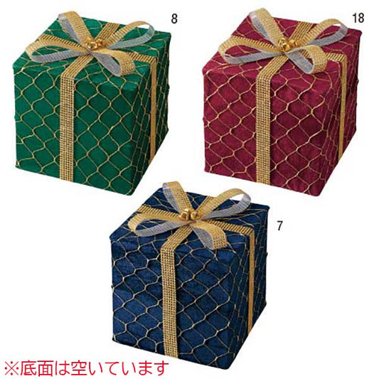 25cm ゴールドリボンギフトボックス [ONSDIBO6007] 送料無料 |クリスマス 装飾 デコレーション オーナメント 飾り イベント パーティー 店舗装飾 室内装飾 クリスマスツリー飾り 飾り付け Christmas