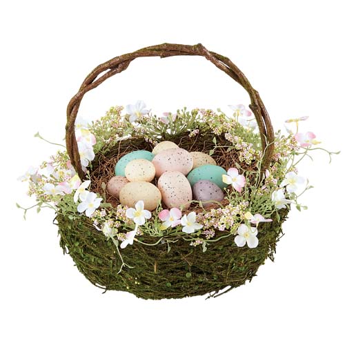 30cm イースターエッグバスケット [ONSDIES1001] 送料無料 |人工観葉植物 造花 フェイク 装飾 飾付 小物 雑貨 販売 デコレーション 飾り イベント パーティー アレンジメント インテリア 店舗装飾 ディスプレイ 飾り付け 置物 春 イースター  たまご 卵 タマゴ バスケット