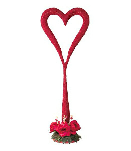 70cm レッドベルベットハートスタンド[ONSDIHE9991] 送料無料 |人工観葉植物 造花 フェイク 装飾 飾付 小物 雑貨 デコレーション 飾り イベント パーティー アレンジメント インテリア 店舗装飾 ディスプレイ 飾り付け 置物 バレンタインデー ホワイトデー 結婚式 ハート装飾