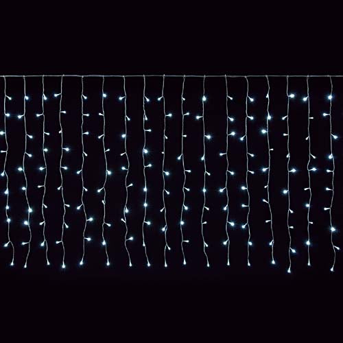 全高100×幅300cm 耐水 300球 広角型LEDホワイトアイスクル/クリアコード(パワーコード、コネクター付き) [ONSDILI61086] 送料無料 |クリスマス イルミネーション ライト 照明 LED 装飾 飾付 イベント クリスマスツリー飾り オーナメント クリスマス装飾 飾り パーティー