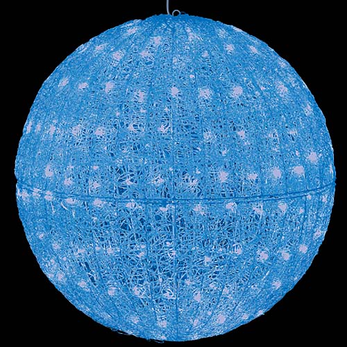 耐水80cm 240球 広角型LEDブルーグロー立体ボール(常点灯/パワーコード、コネクター付き) 代引決済不可[ONSDILI61113] 送料無料 |クリスマス イルミネーション ライト 照明 LED 装飾 飾付 イベント クリスマスツリー飾り オーナメント クリスマス装飾 飾り デコレーション