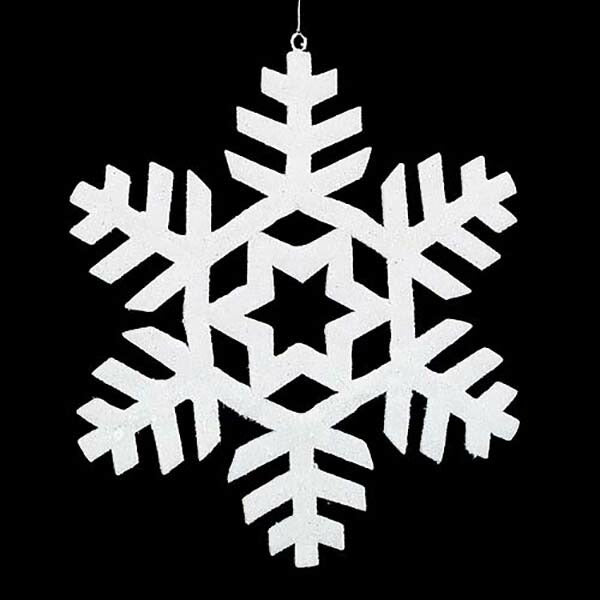 65cm スノーフレーク(両面)[ONSDISN6965]｜クリスマス 装飾 飾付 ディスプレイ イベント クリスマスツリー飾り オーナメント クリスマス飾り パーティー デコレーション 室内装飾 店舗装飾 飾り付け Christmas 雪の結晶 スノーフレーク